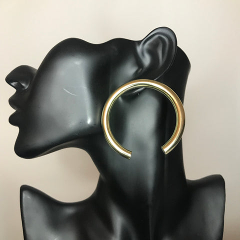 Imperfect Circle Earrings - gold