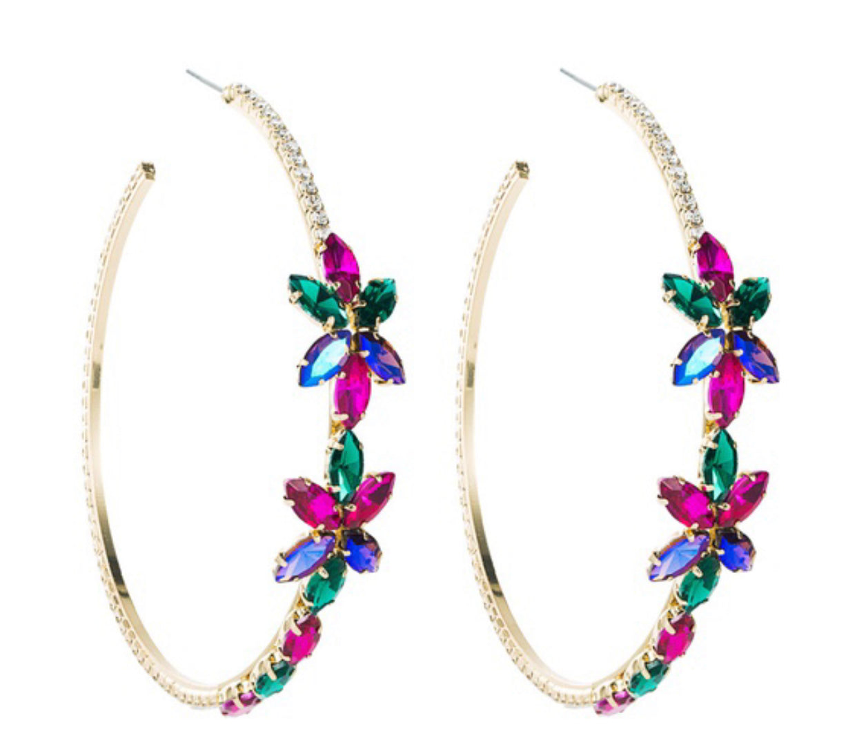 Lilly hoop earring - Multi Color